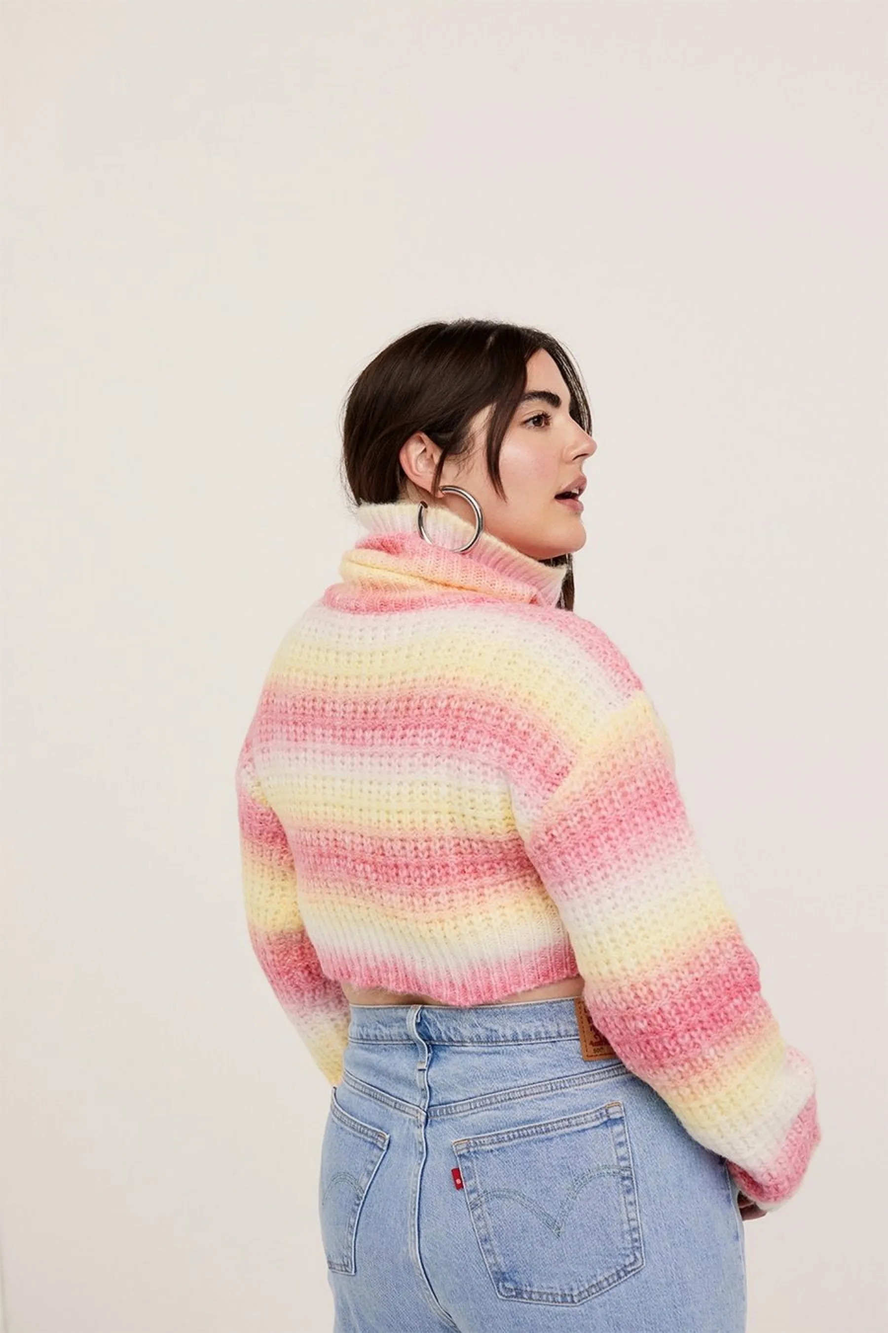 Pink Rosa Turtleneck Sweater