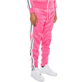 Pink Striped Tape Track Pants