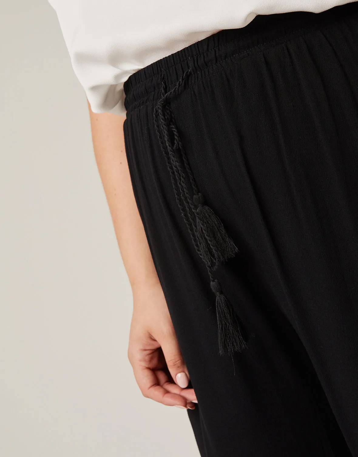 Plus Size Woven Summer Pants