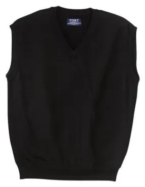 Port Authority Signature - Fine-Gauge V-Neck Sweater Vest.  SW276