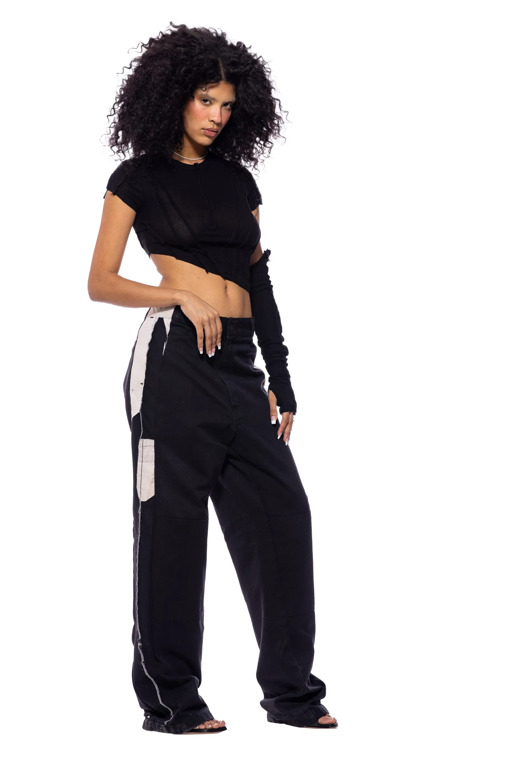 PORTERHOUSE WORKWEAR TROUSERS IN ONYX