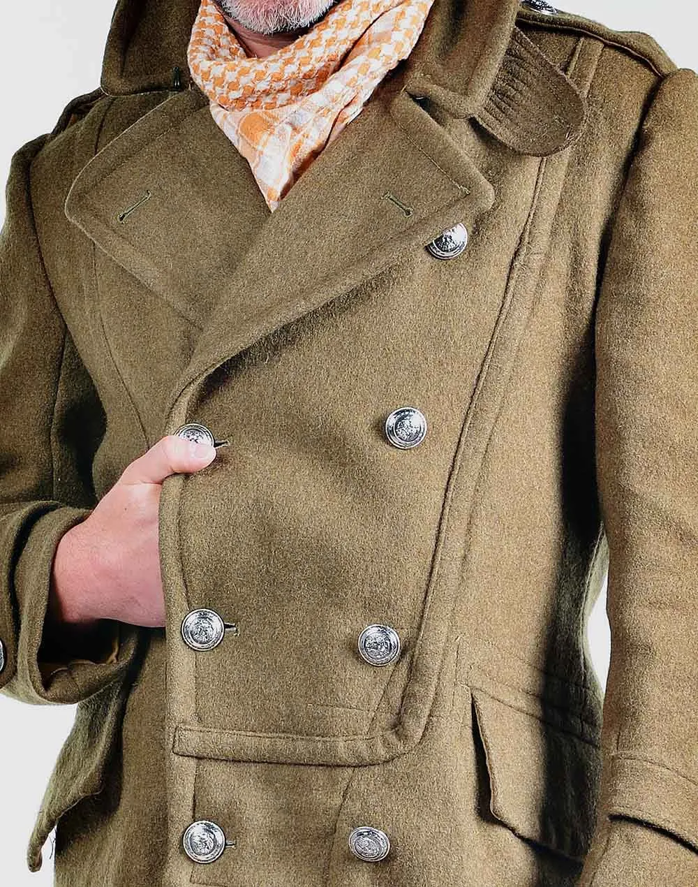 Redesigned Hellenic Army Brown Greatcoat