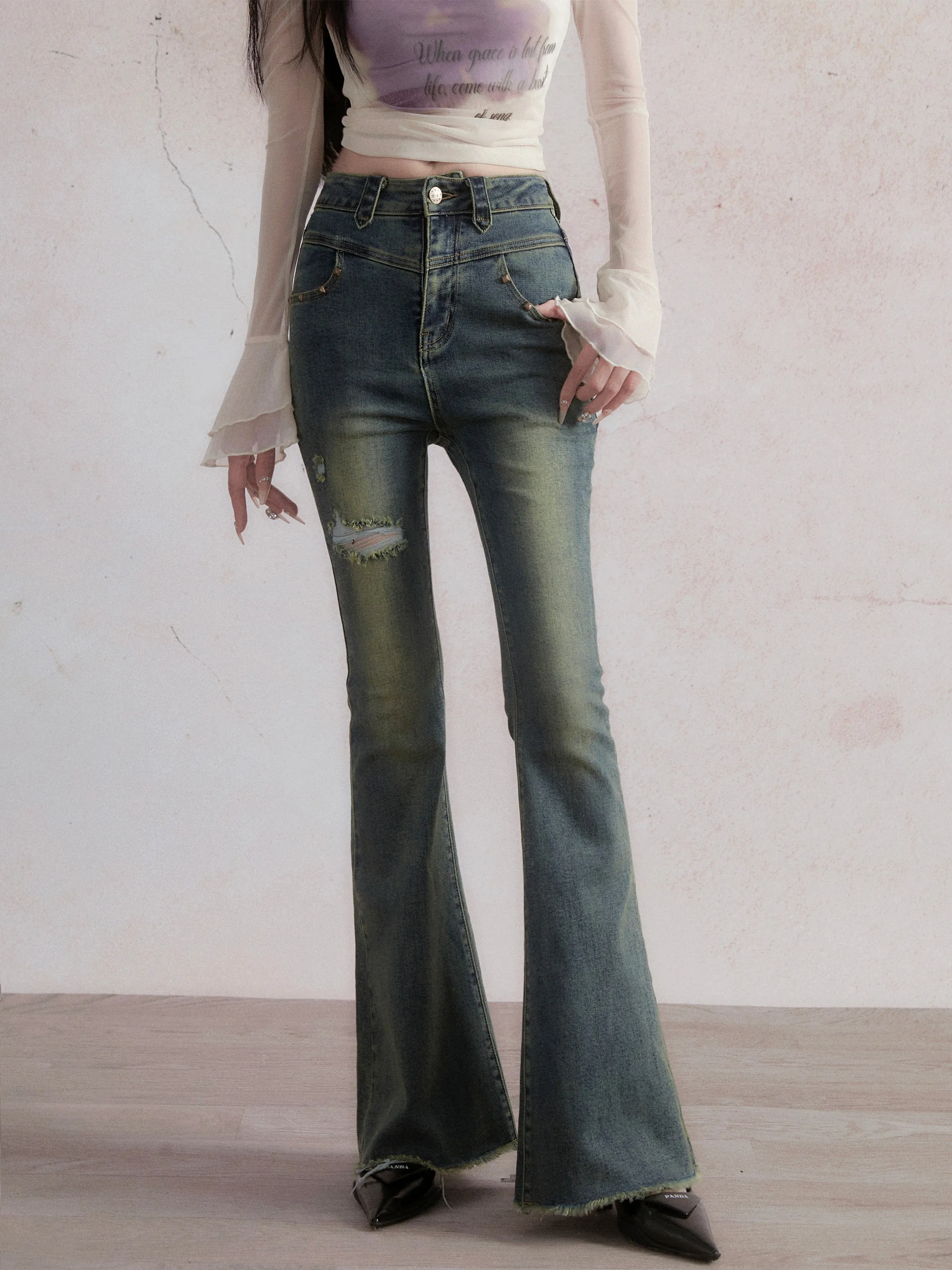 Retro Flare Denim