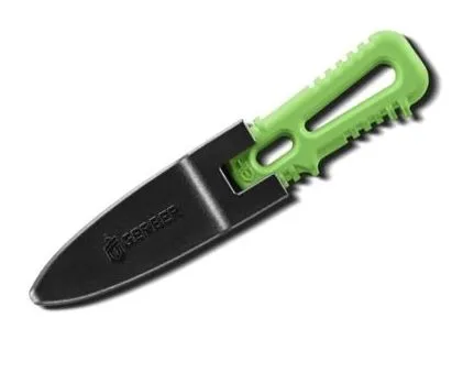 River Shorty Fixed Blade Knife, Green