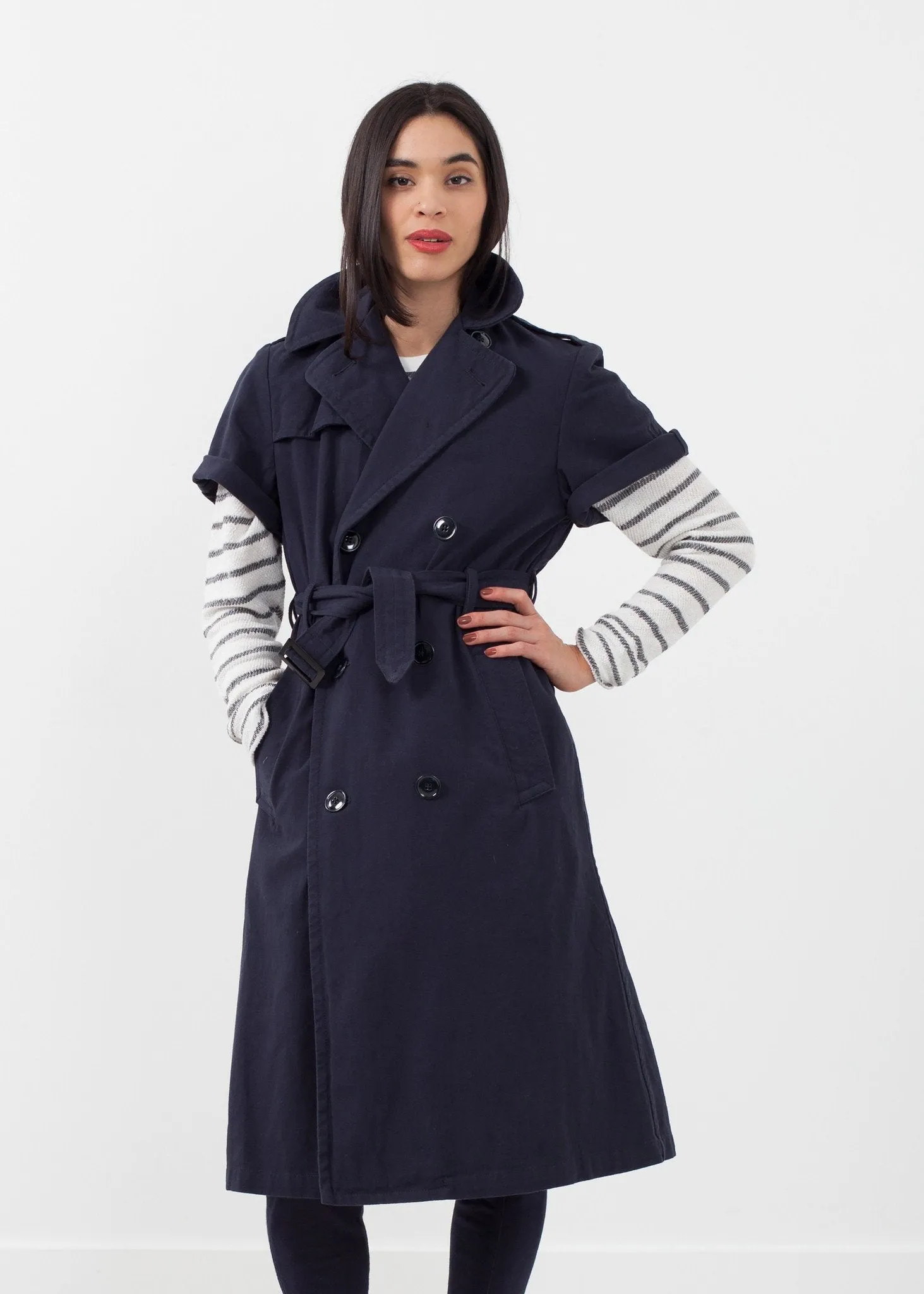 Rolled Sleeve Trenchcoat