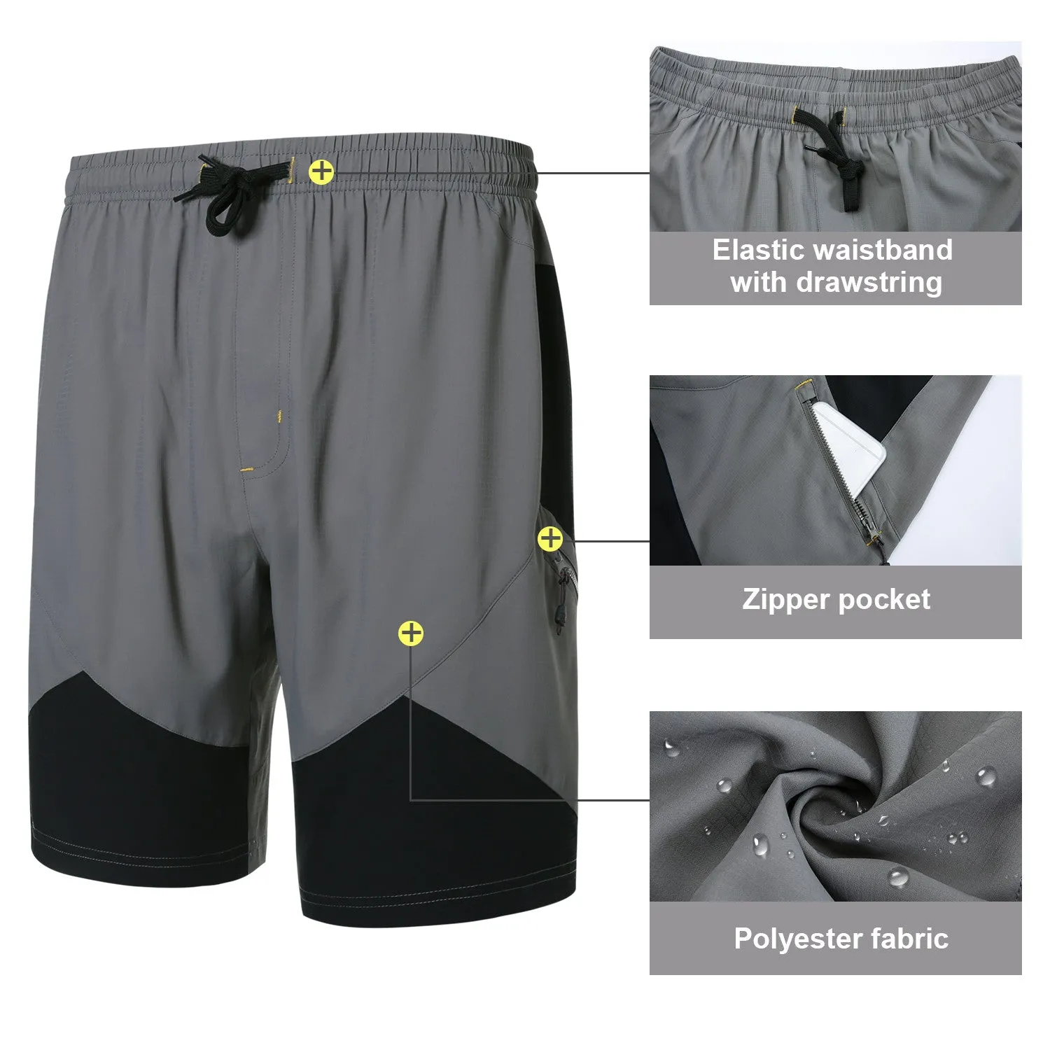 Santic Hebre Grey Men Cycling MTB Shorts