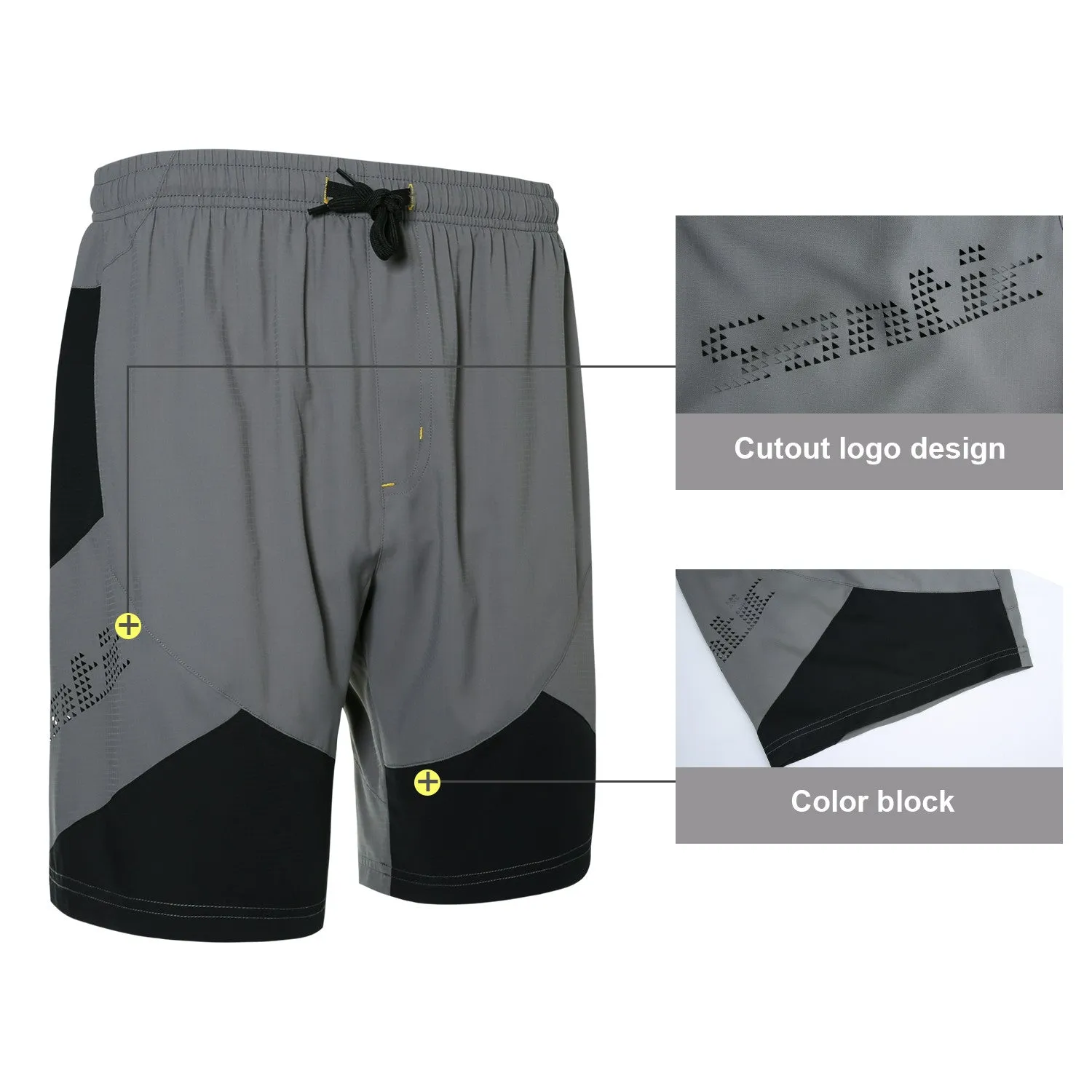 Santic Hebre Grey Men Cycling MTB Shorts