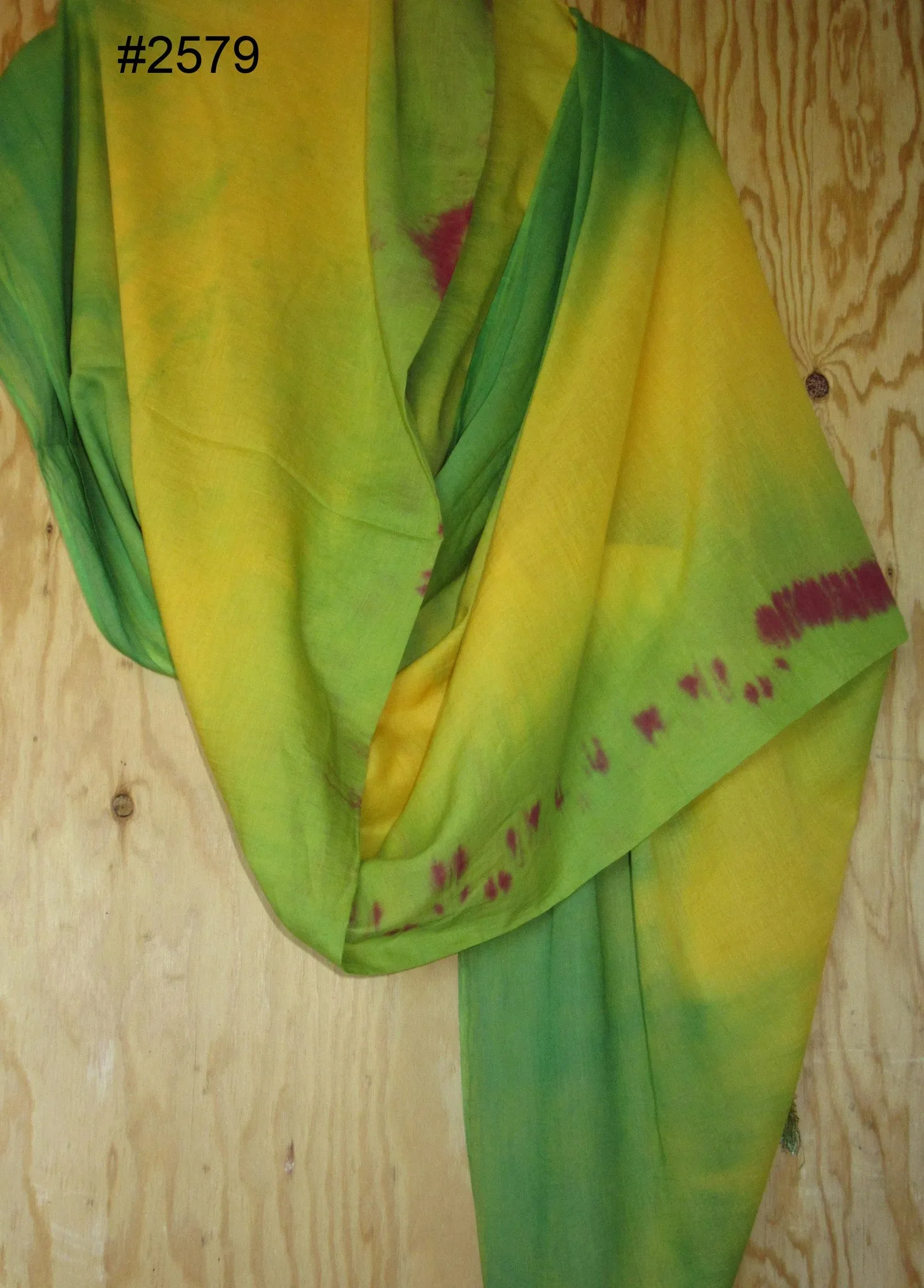 Scarf 2583 Yellow Cotton Haldi Ubtan Roka Dupatta Chunni Shawl