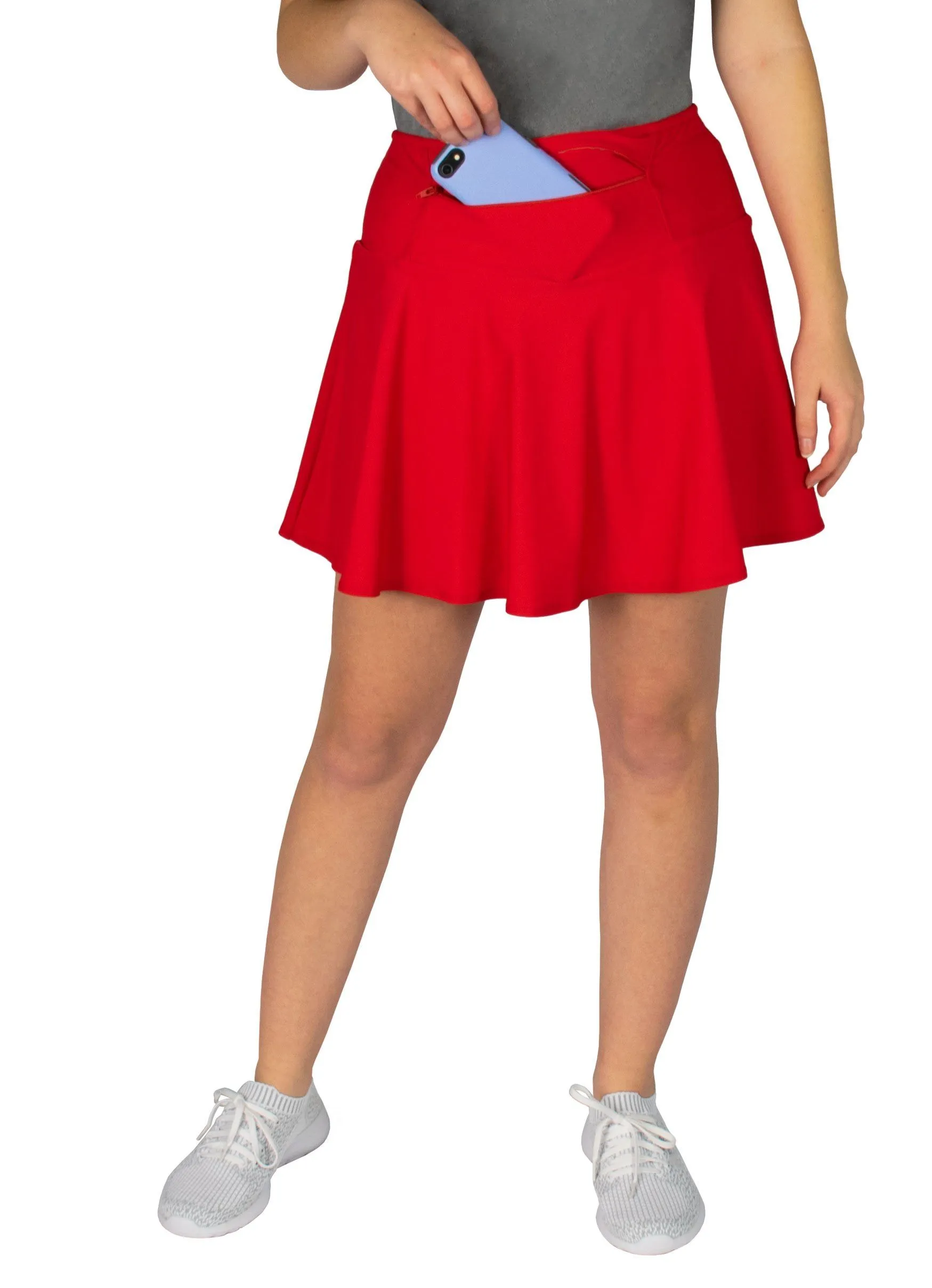 Shocking Red Skirt* (7 Styles)