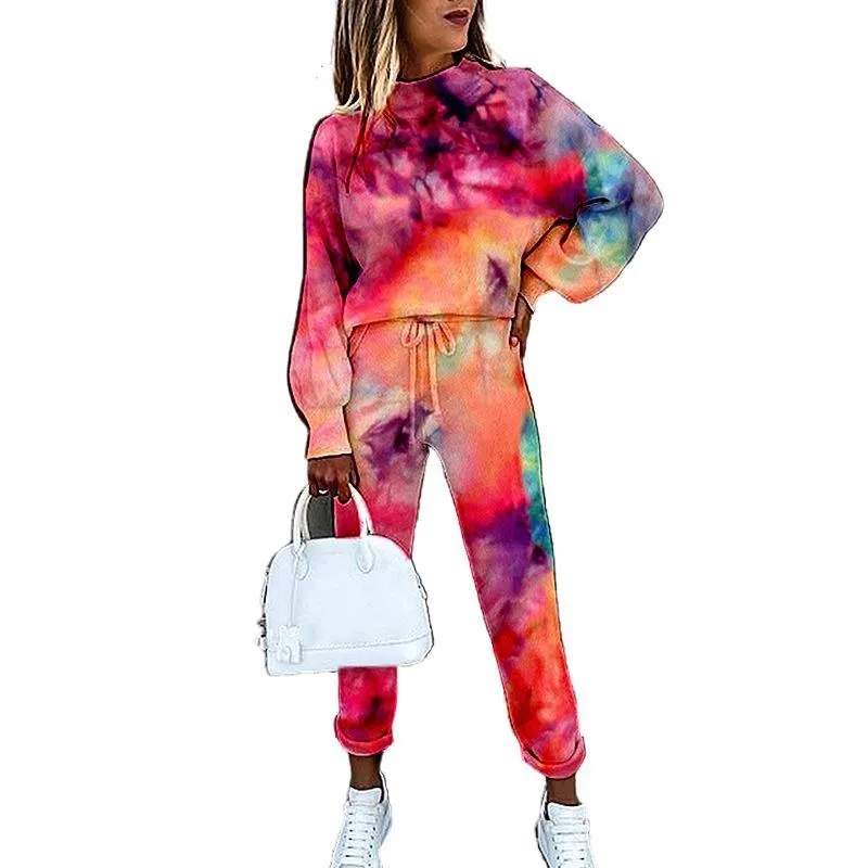 Sportwear Outfit Pant Sweatshirt Tracksuit Two Piece Sets