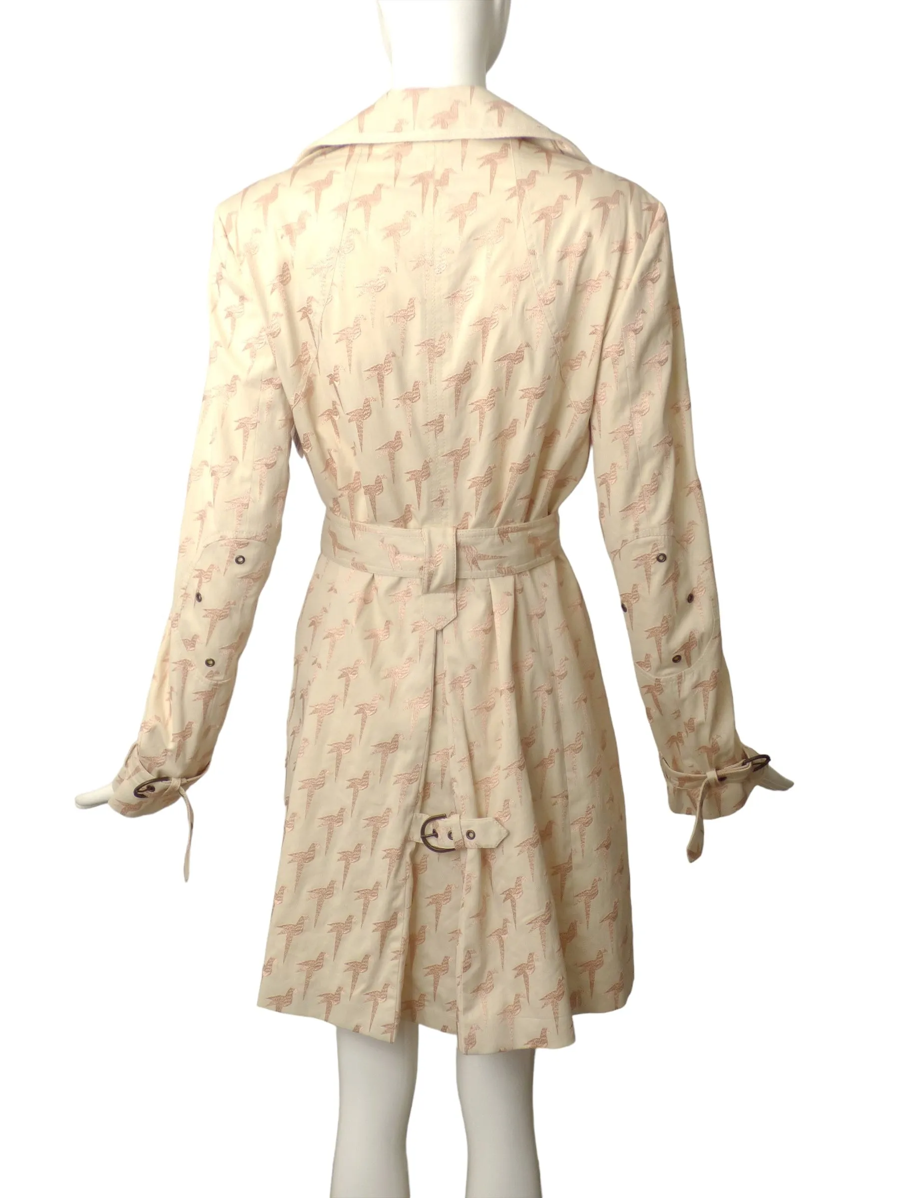 STELLA MCCARTNEY- 2005 Embroidered Trench Coat, Size 10