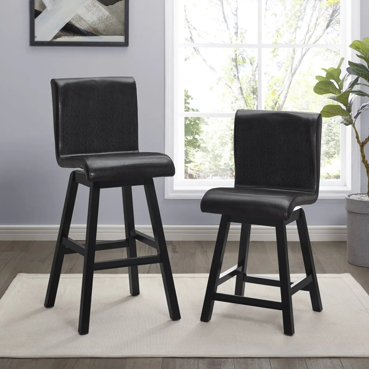 Swivel Heights 24-inch Counter Chair - Set of 2