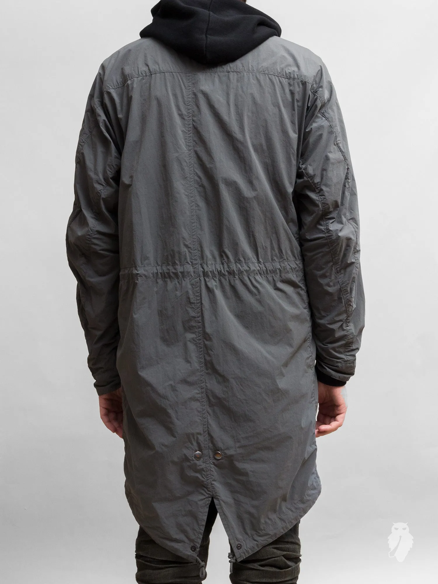 Taslan Nylon M-65 Mods Coat in Khaki Grey