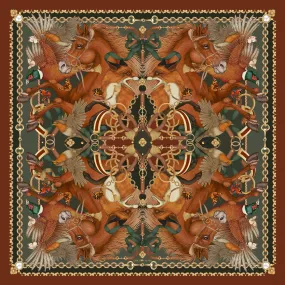 The Equestrian Silk Scarf | 130x130cm [Preorder]