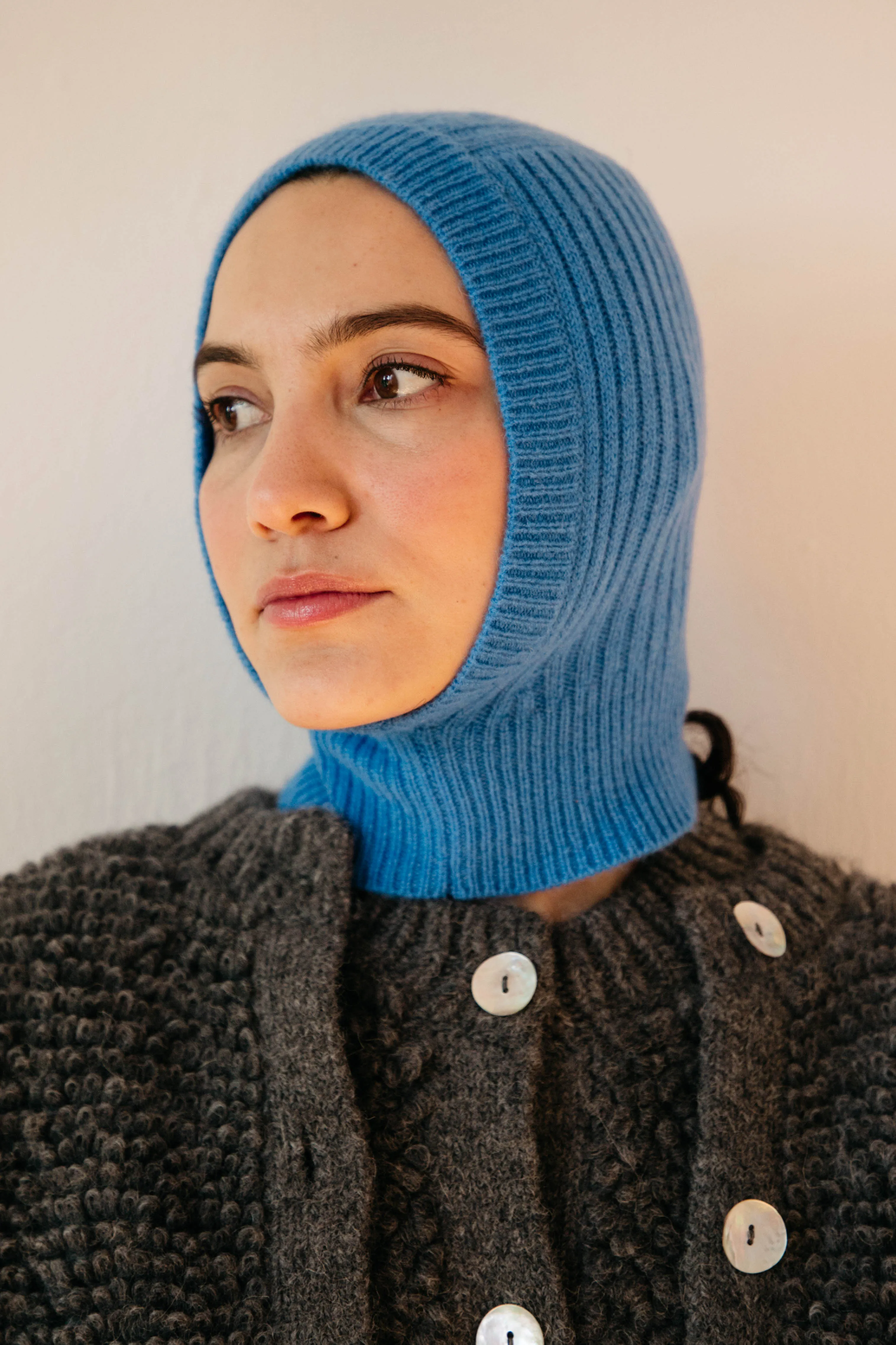 Tilla Cashmere Balaclava - Cobalt