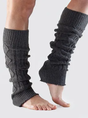 ToeSox Dance Socks - Knee High Leg Warmers - Charcoal