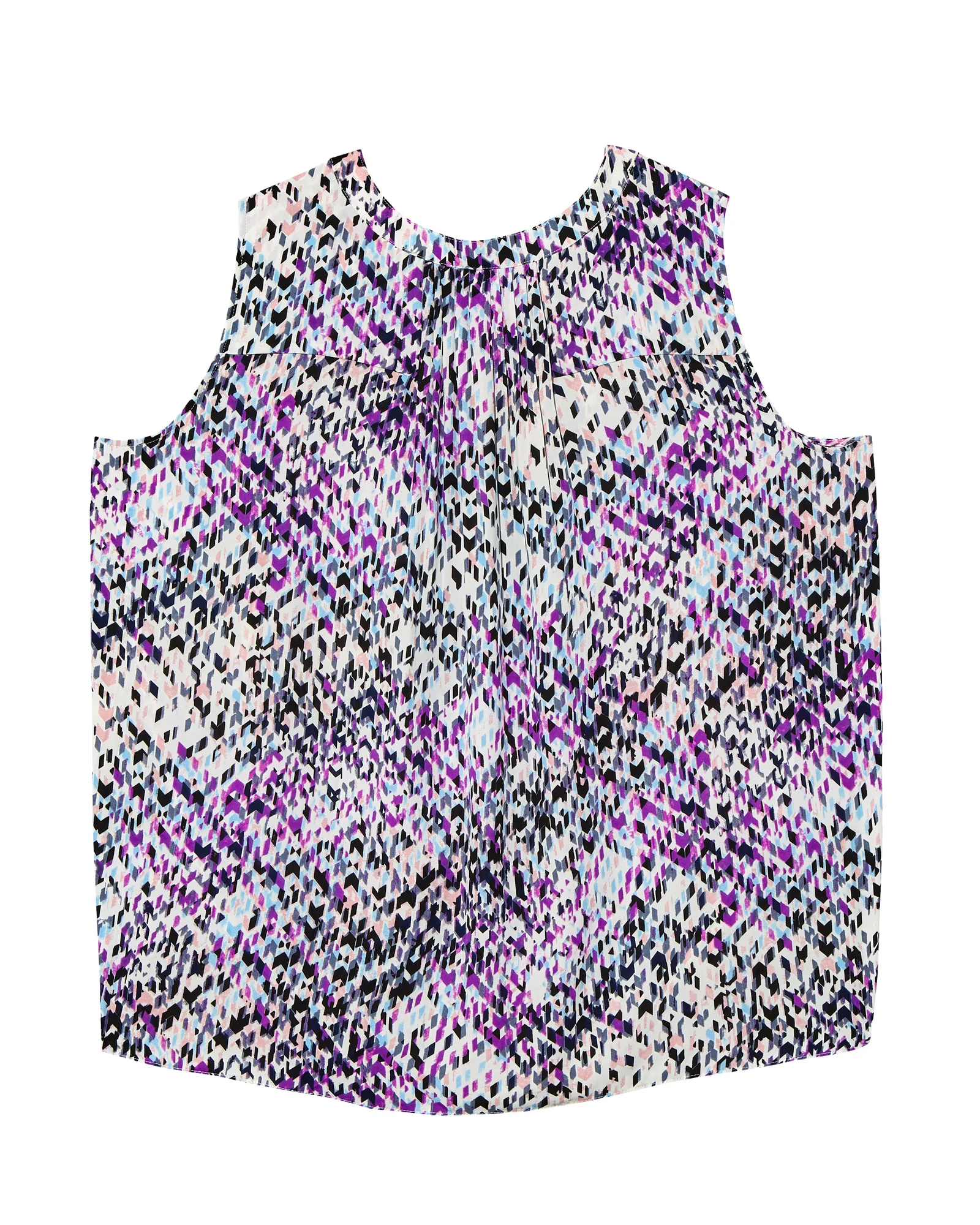 Tori Sleeveless Blouse | Purple / Black