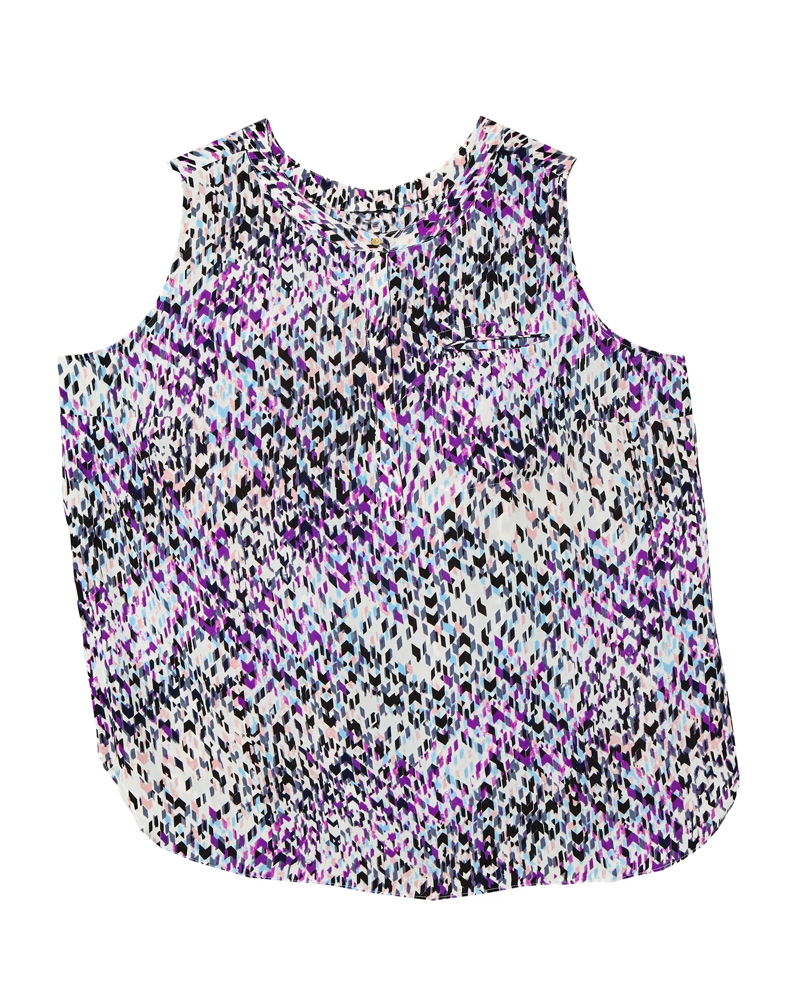 Tori Sleeveless Blouse | Purple / Black