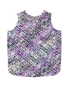 Tori Sleeveless Blouse | Purple / Black