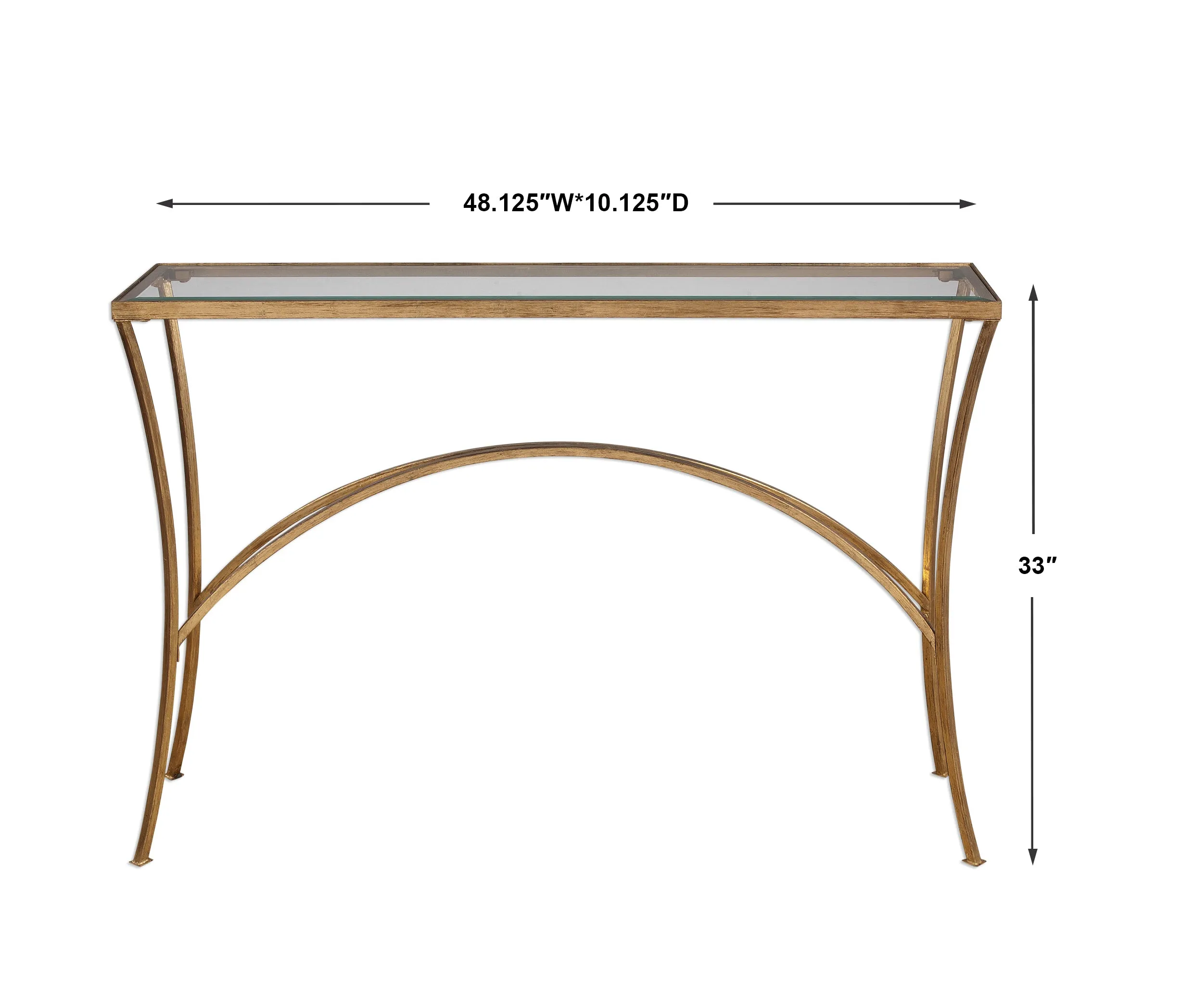 Uttermost Alayna Gold Console Table