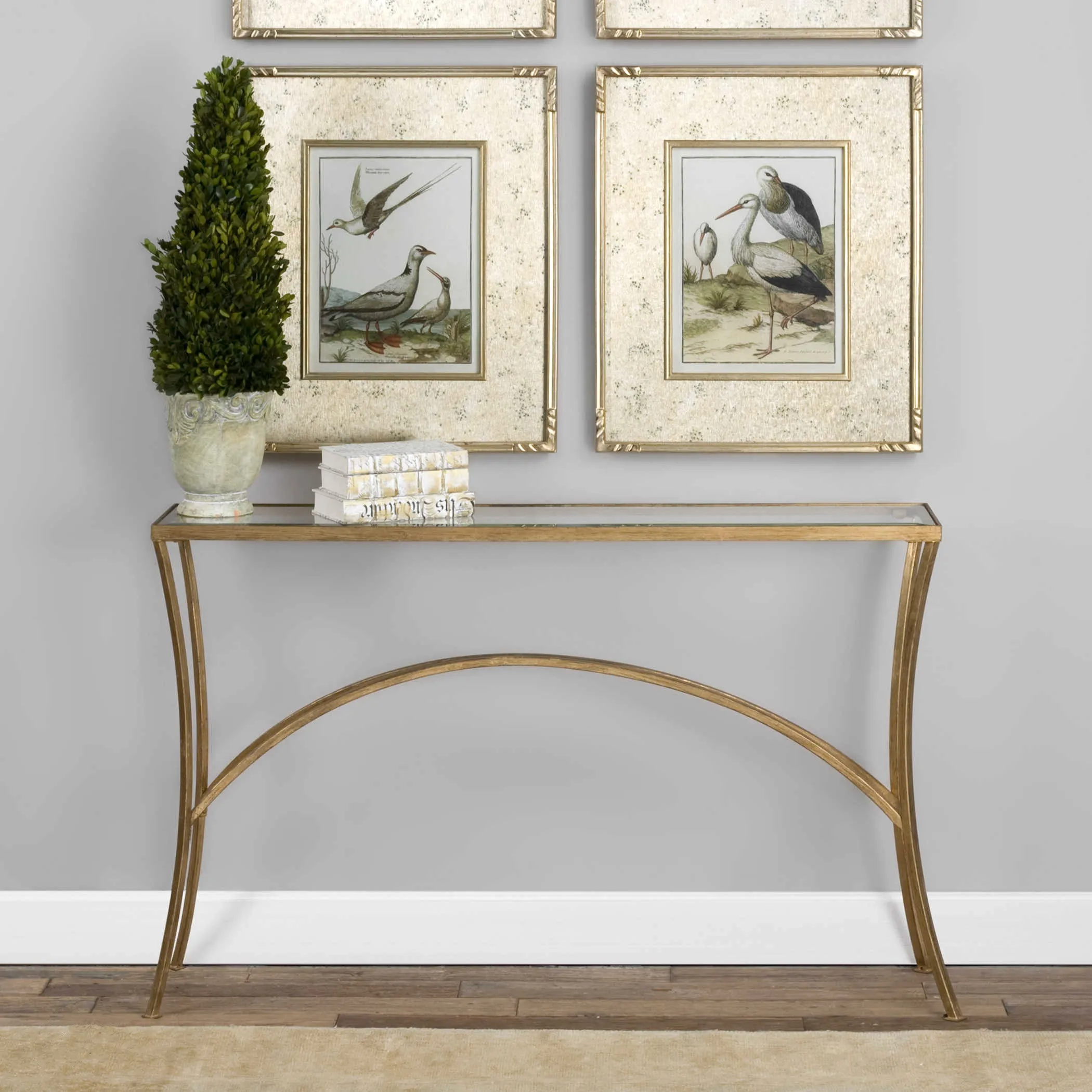 Uttermost Alayna Gold Console Table