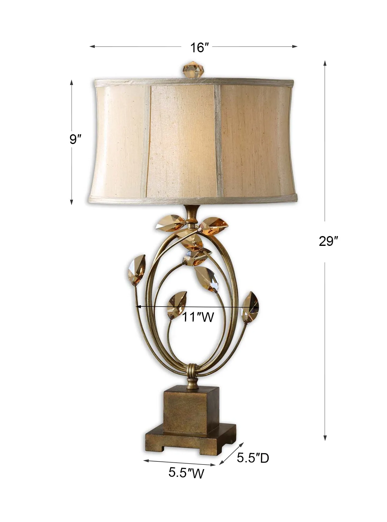 Uttermost Alenya Gold Table Lamp