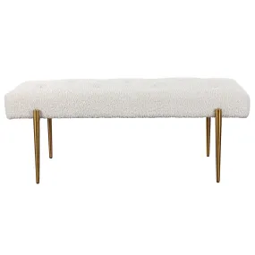 Uttermost Olivier White Bench