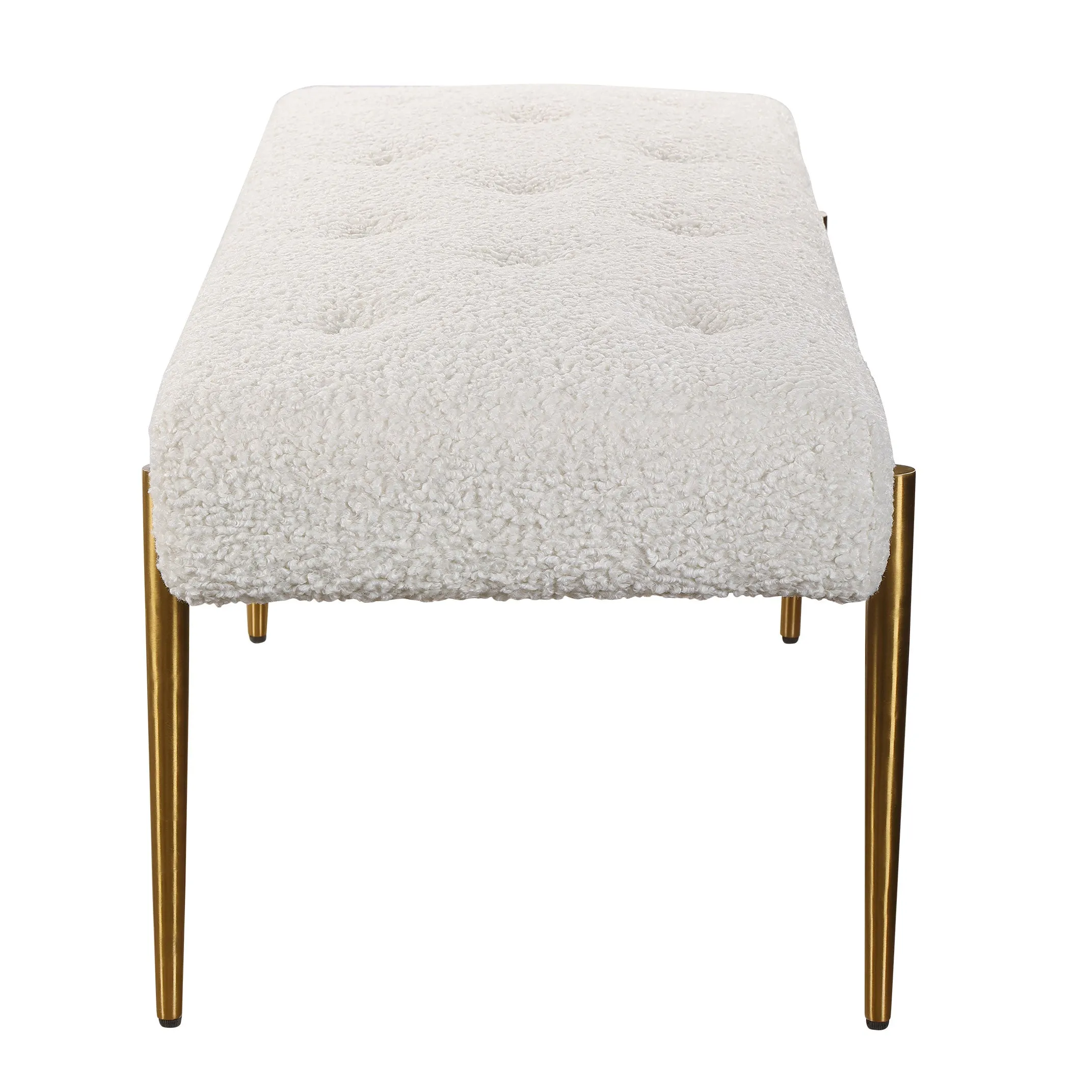 Uttermost Olivier White Bench