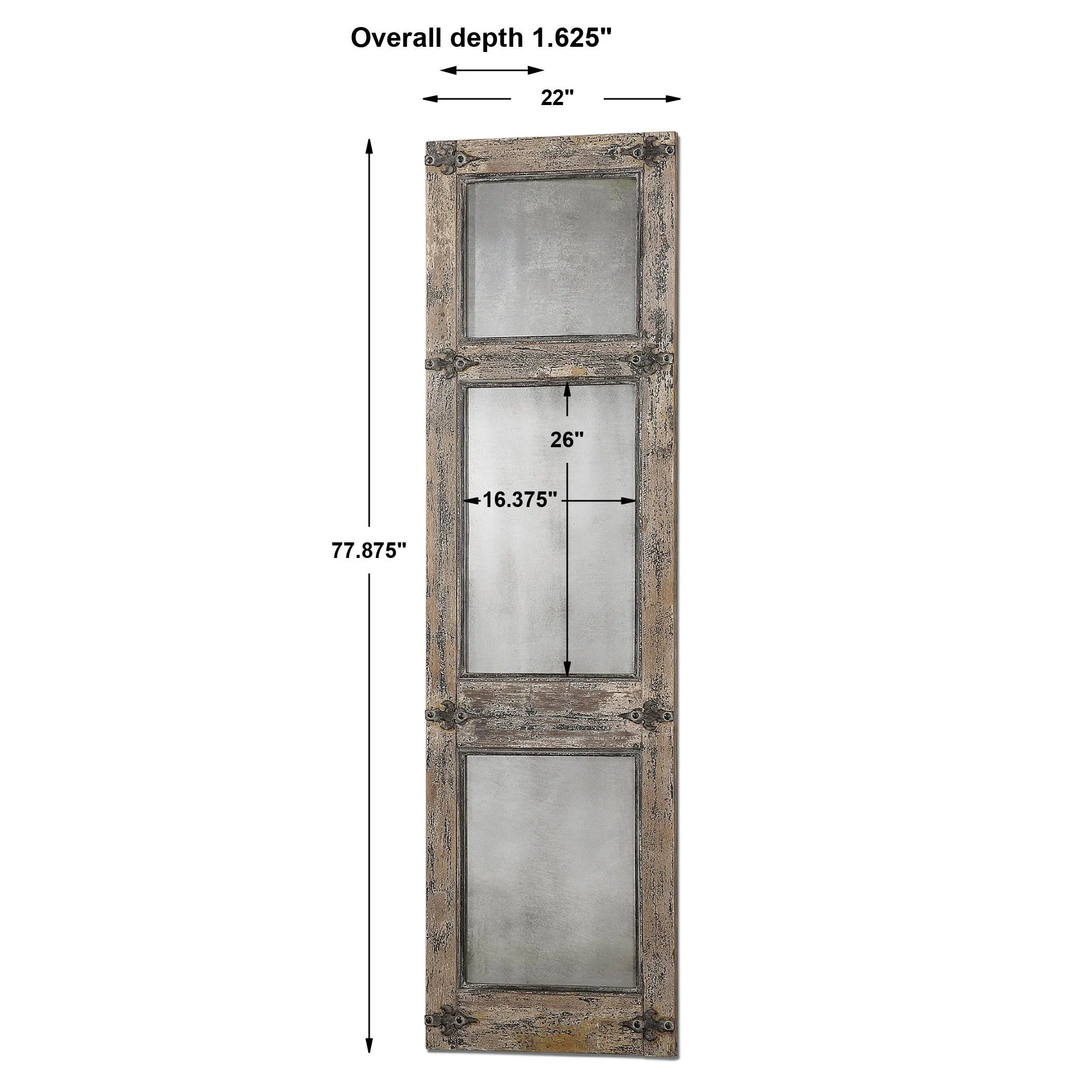 Uttermost Saragano Distressed Leaner Mirror