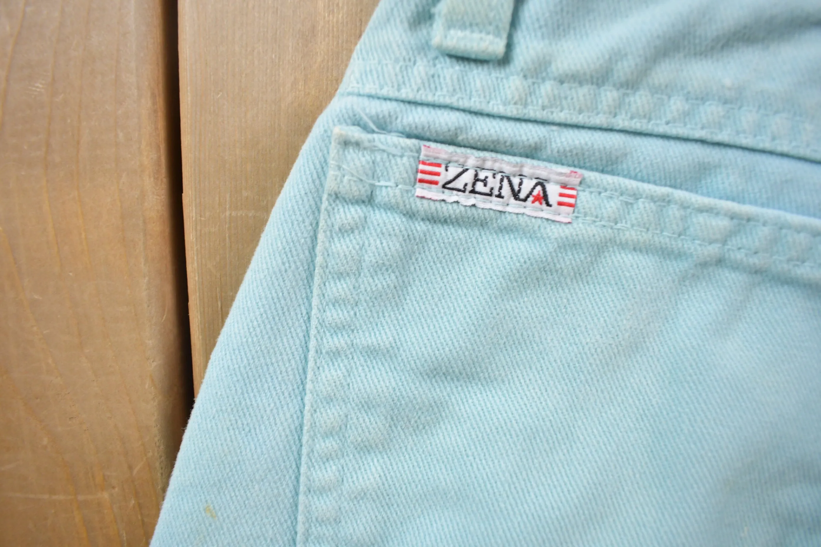 Vintage 1990's Zena Light Blue Denim Jeans Size 25 x 29