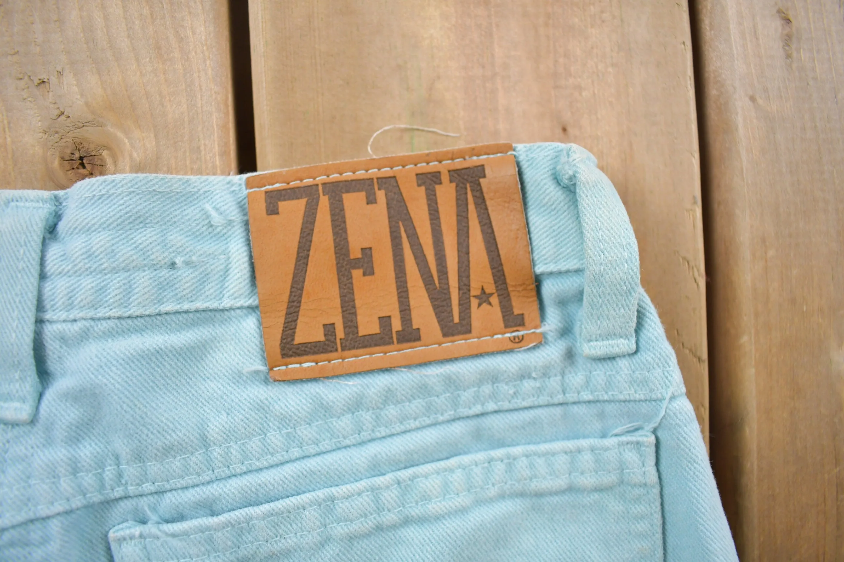 Vintage 1990's Zena Light Blue Denim Jeans Size 25 x 29