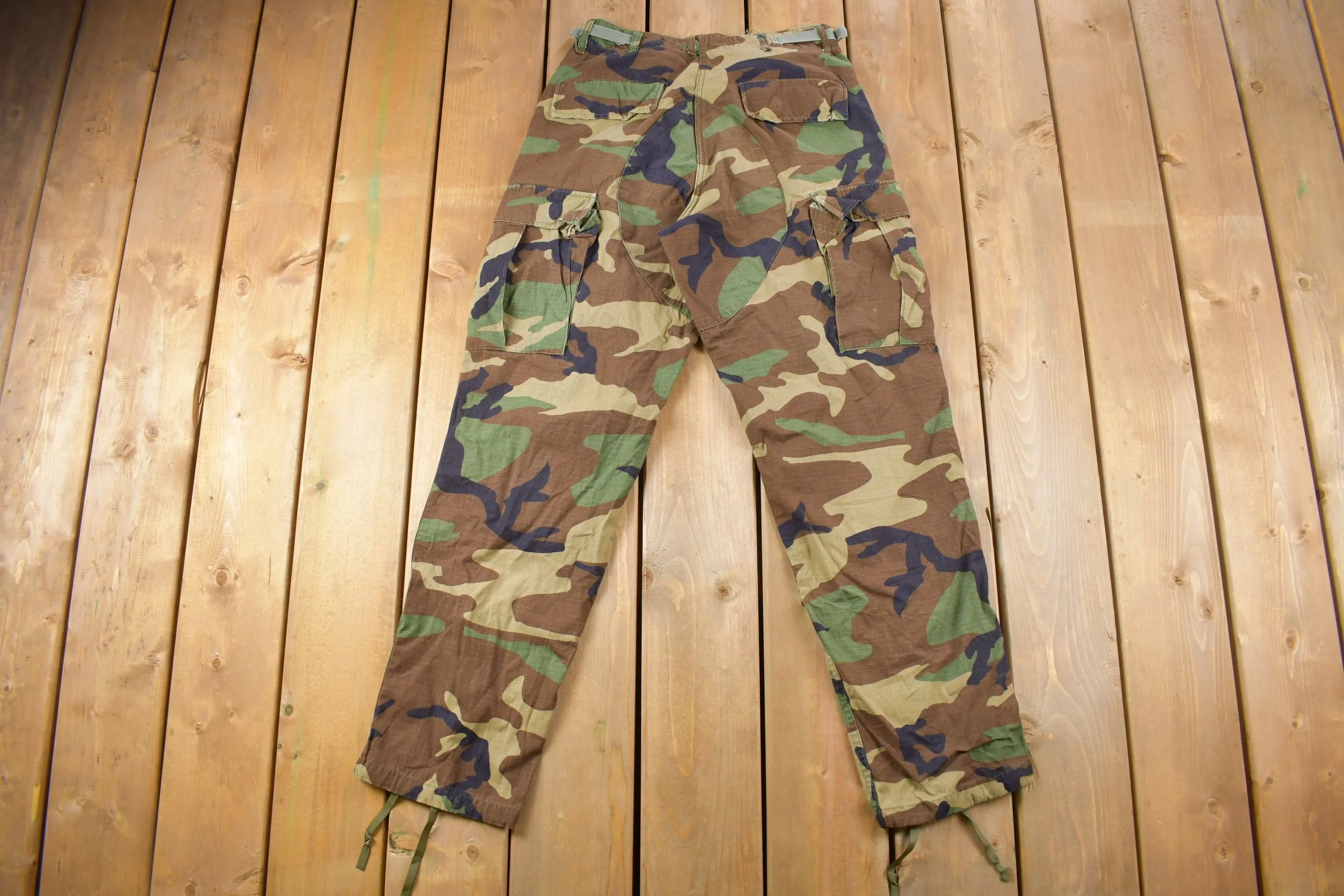 Vintage 2001 US Army Military Camouflage Cargo Pants Size 28 x 31