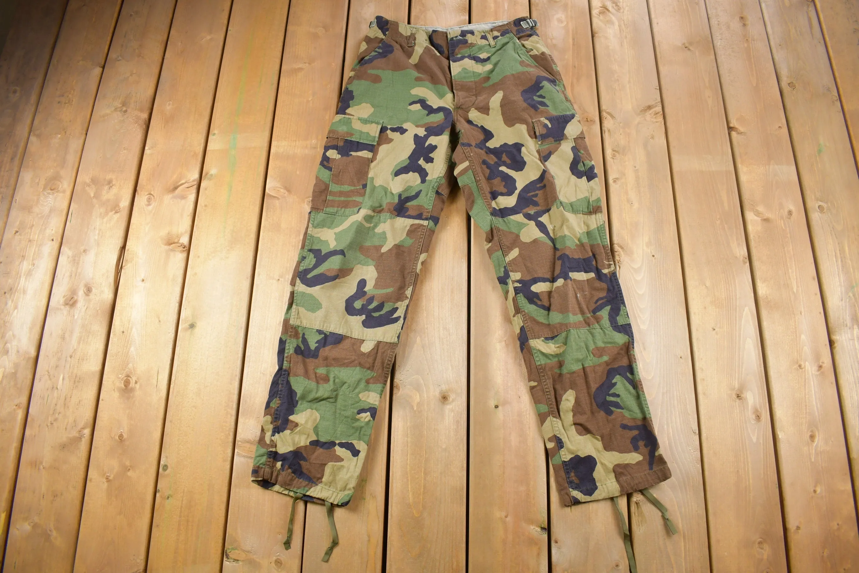 Vintage 2001 US Army Military Camouflage Cargo Pants Size 28 x 31