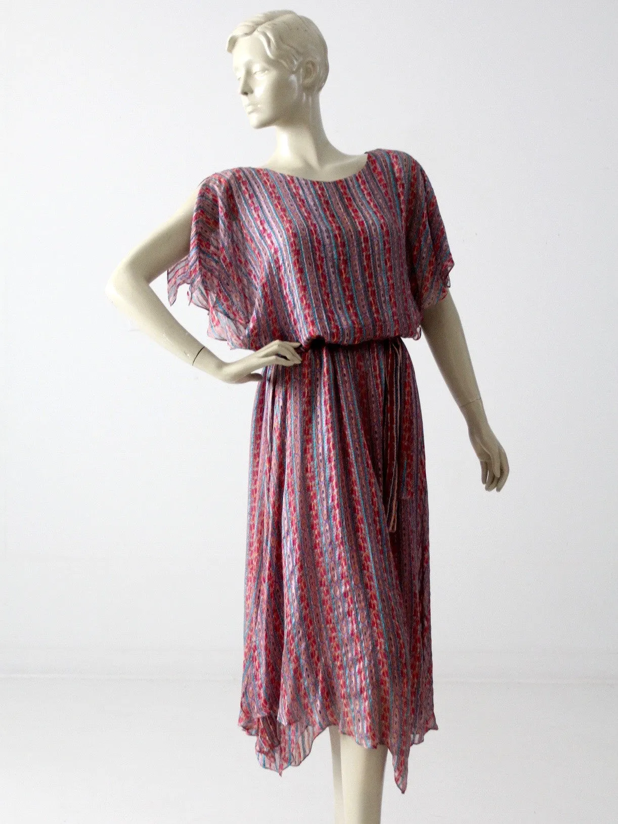 vintage 70s silk dress