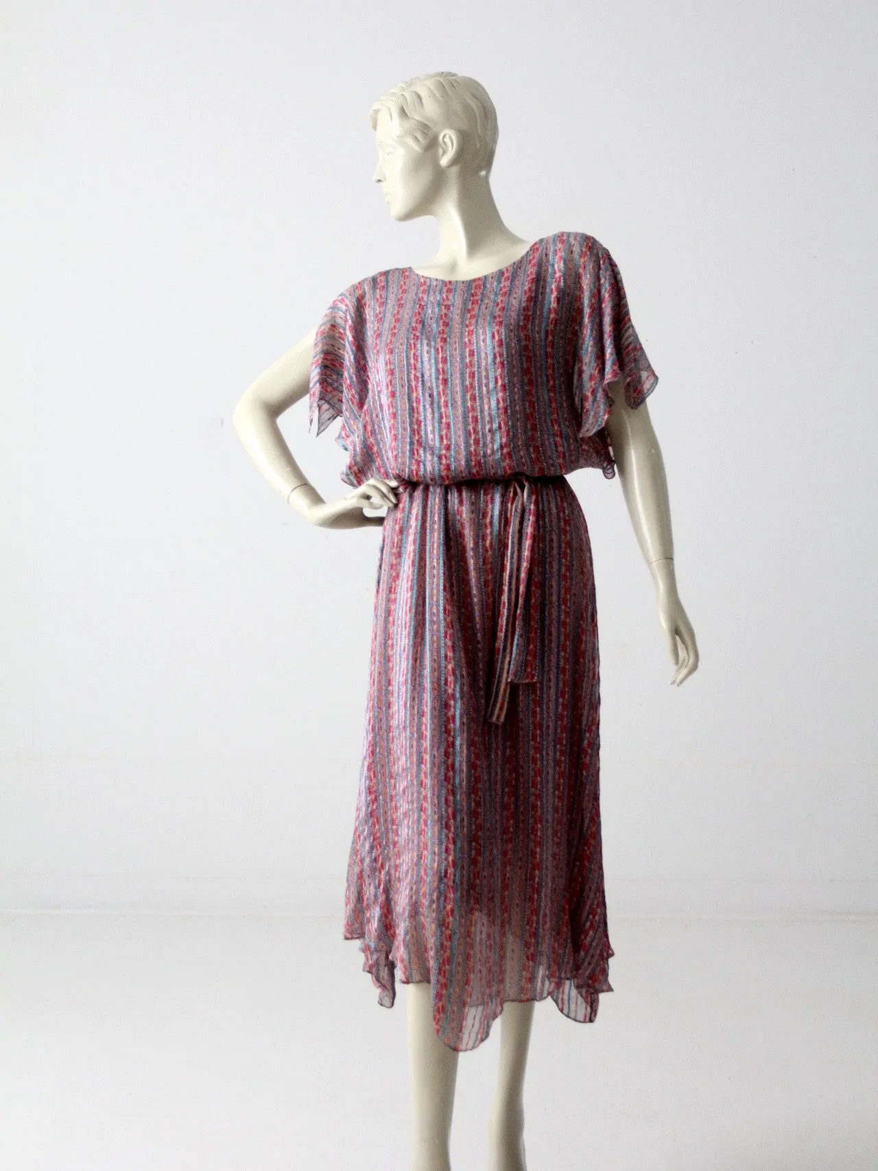 vintage 70s silk dress