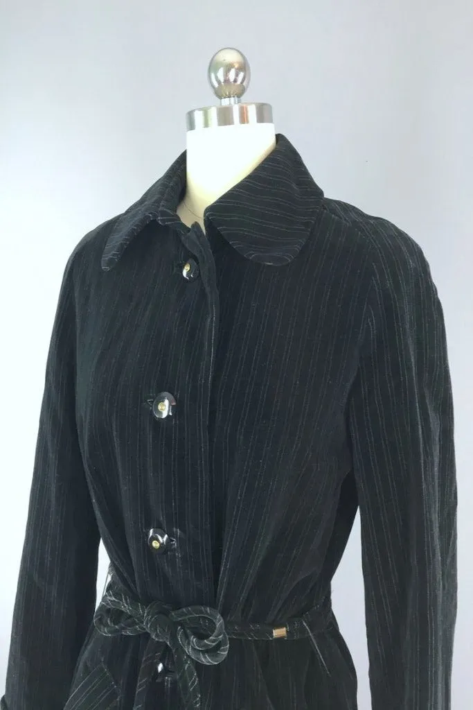 Vintage Black Velvet Coat