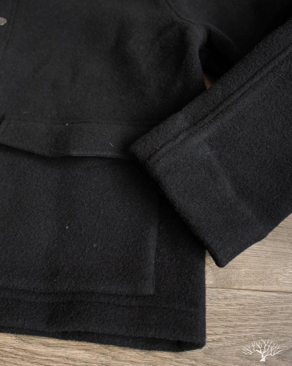 Welding Jacket - Black Melton Wool