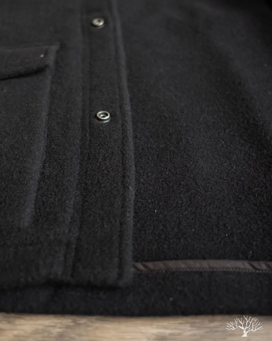 Welding Jacket - Black Melton Wool