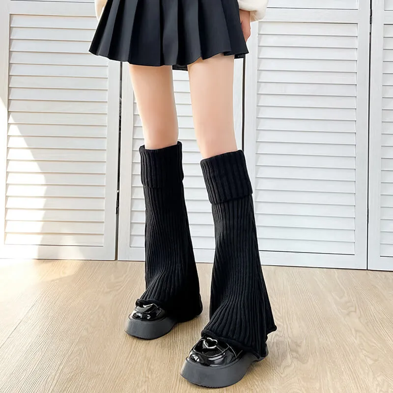 Winter vertical lines leg warmers