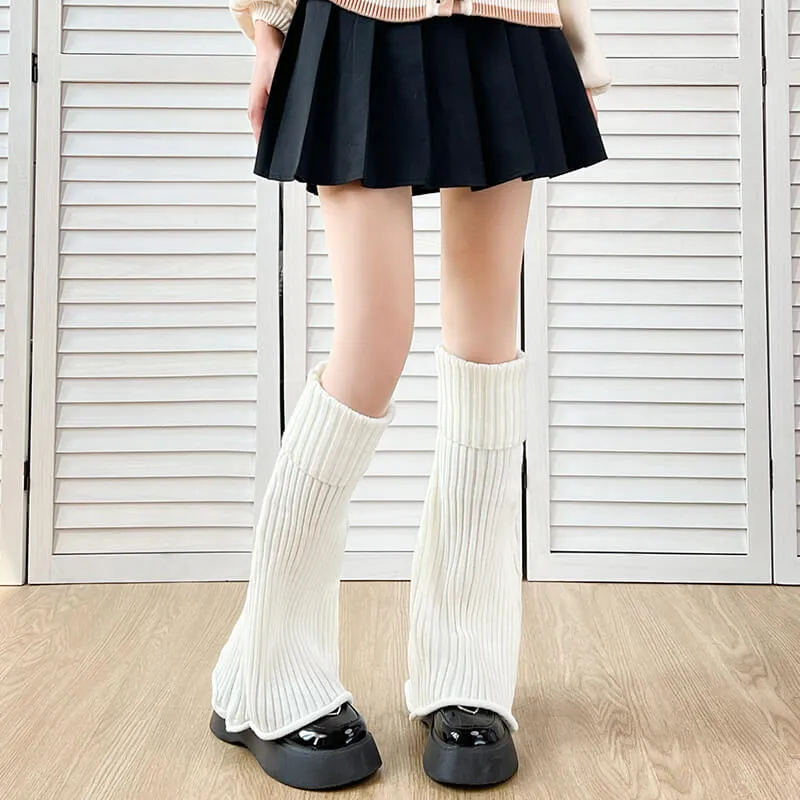 Winter vertical lines leg warmers