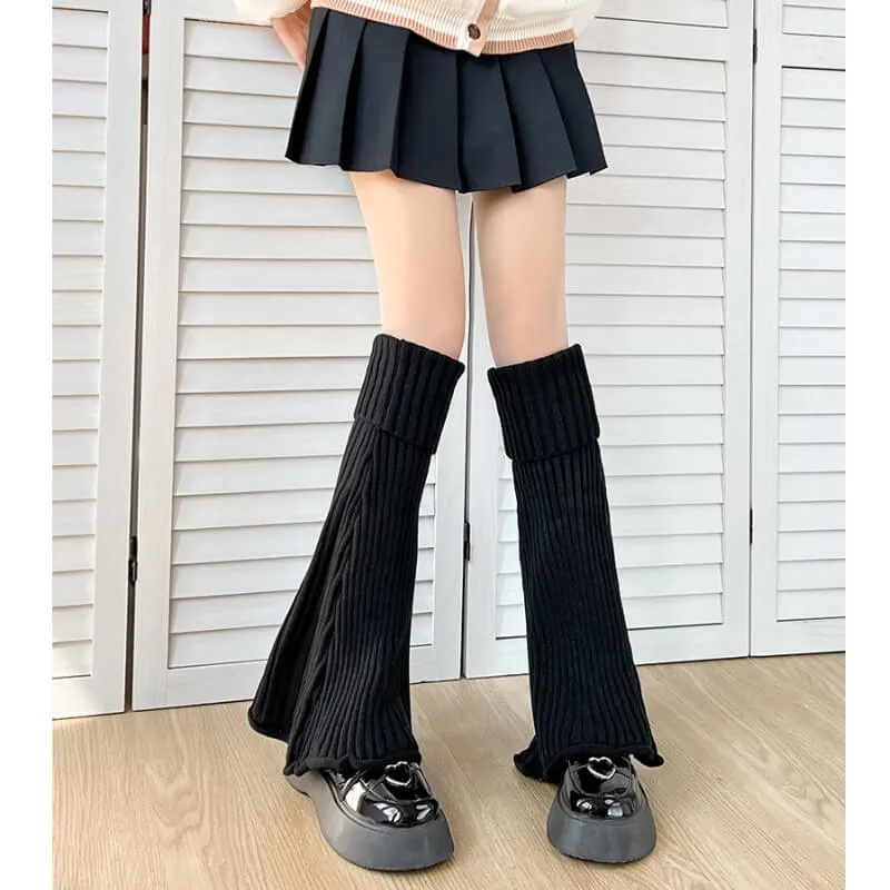 Winter vertical lines leg warmers