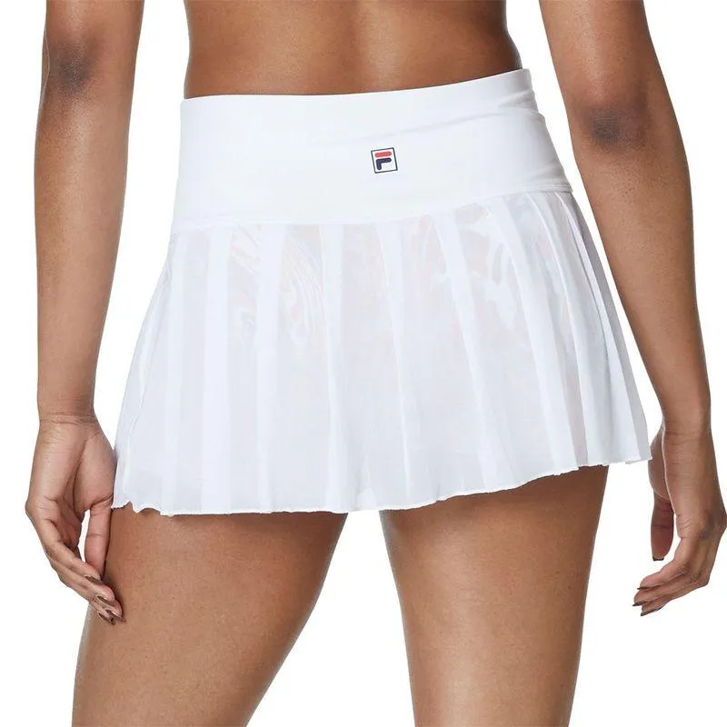 Womens Deuce Court Mesh Tennis Skort White and Animal