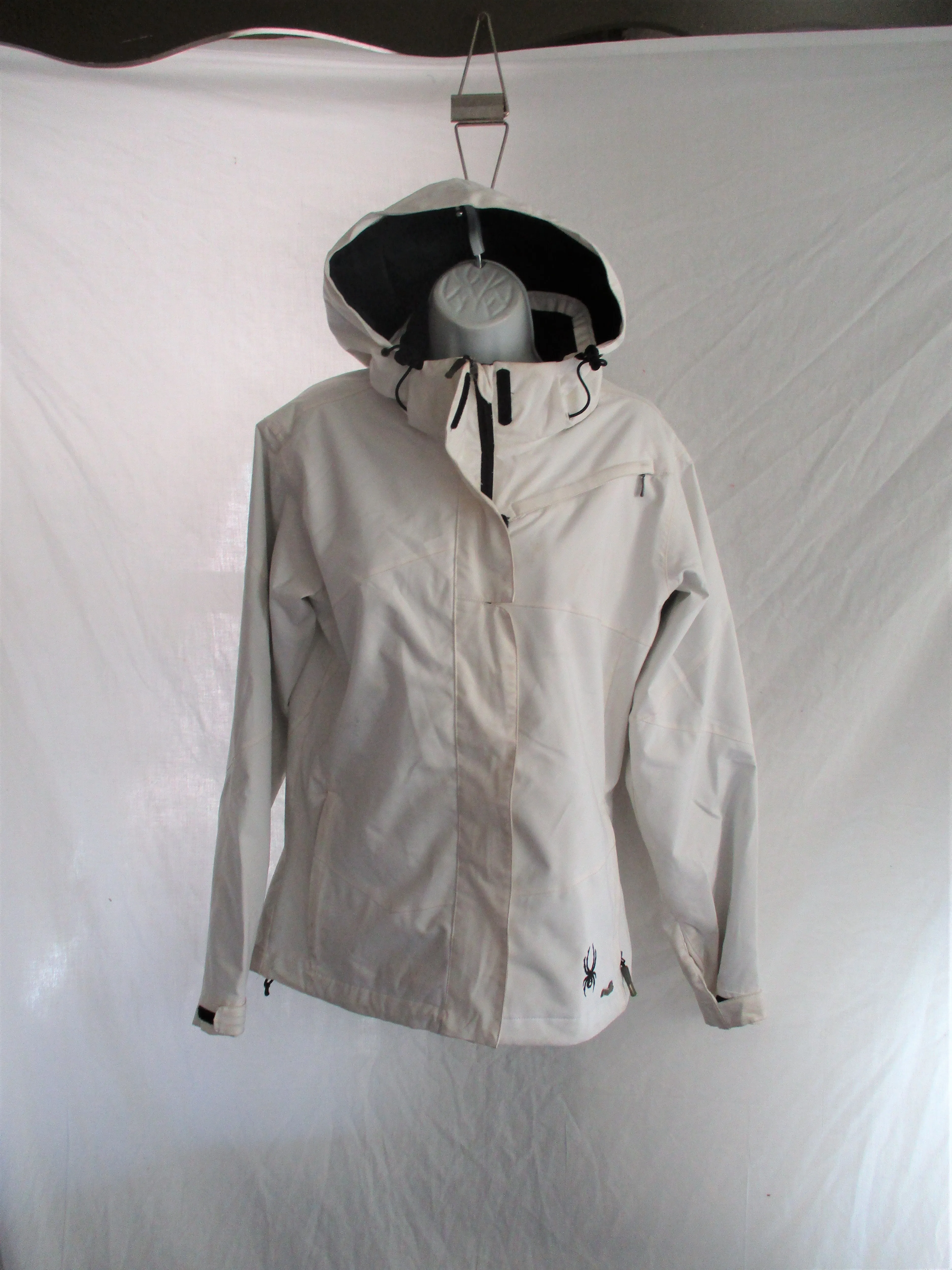 Womens SPYDER Ski Snowboard Winter JACKET Coat 10 WHITE