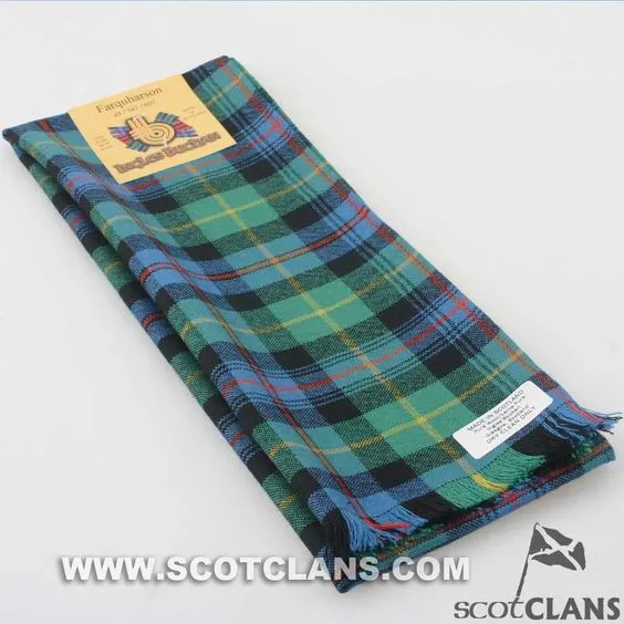 Wool Scarf in Farquharson Ancient Tartan